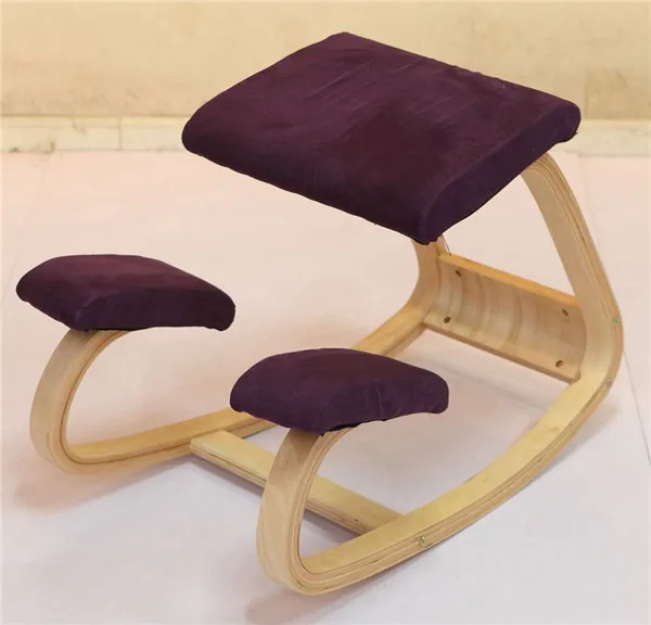 Purple Color Эргономичный стул на коленях домашняя офисная мебель эргономичная качалка деревянная на коленях компьютерное кресло дизайн - Цвет: Purple Color