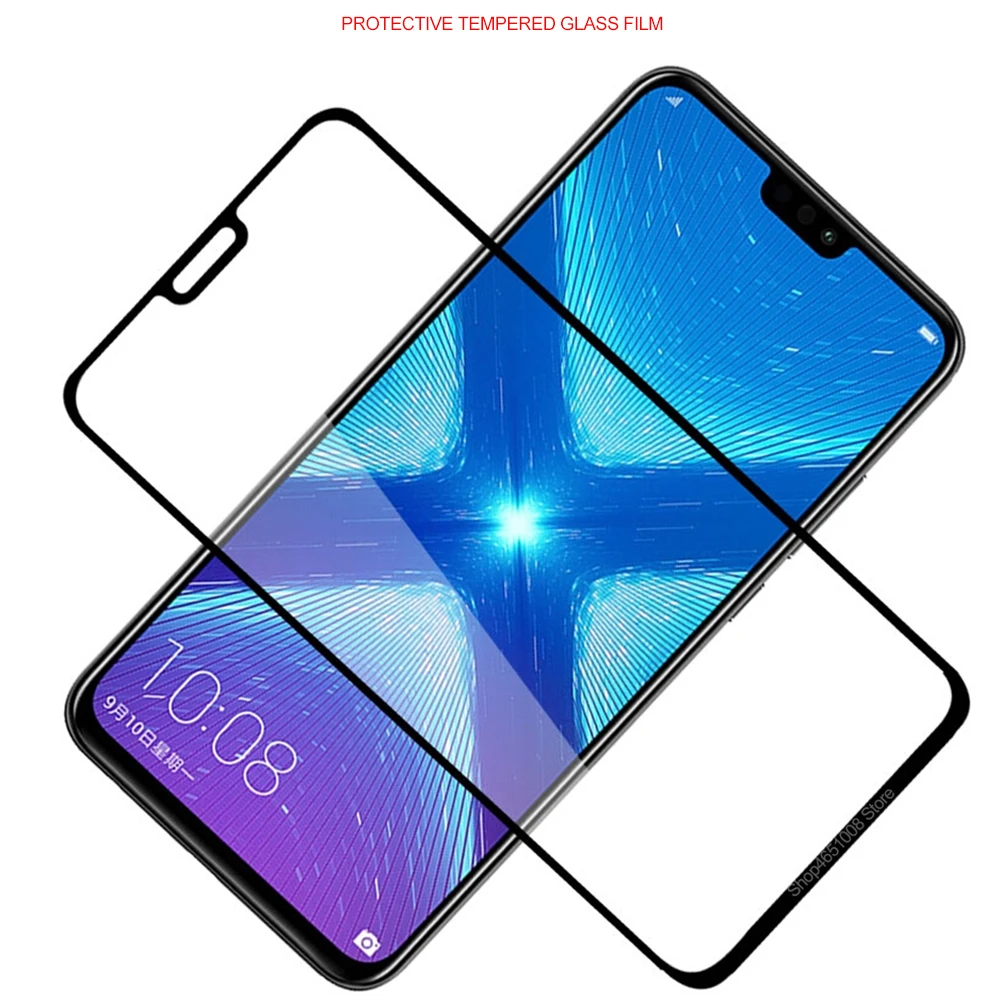 Защитное стекло с полным покрытием для Huawei Honor 8x защита экрана закаленное