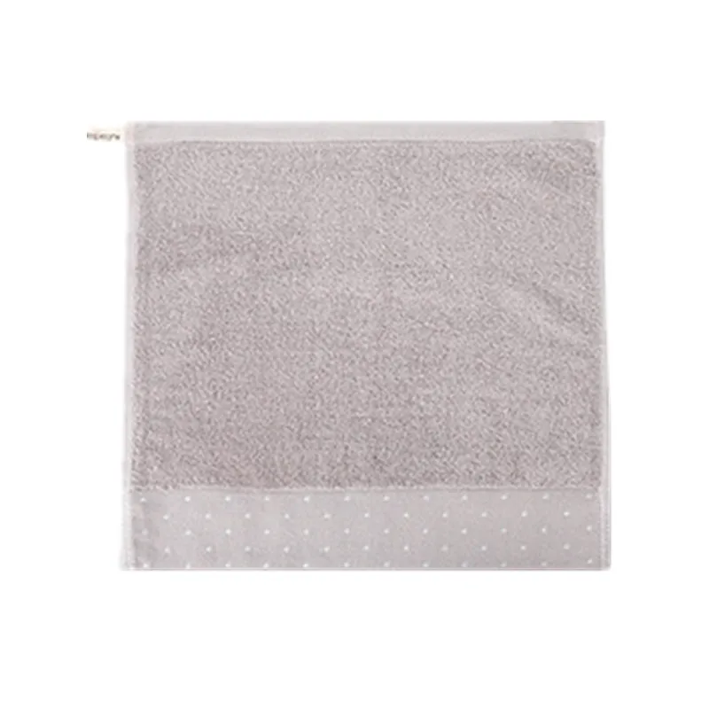 Gray 1 шт. 34x34 см, хлопок, абсорбирующее, в горошек, одноцветное, мягкое, удобное, для мужчин и женщин, для ванной, для путешествий, квадратное полотенце для лица - Цвет: Gray