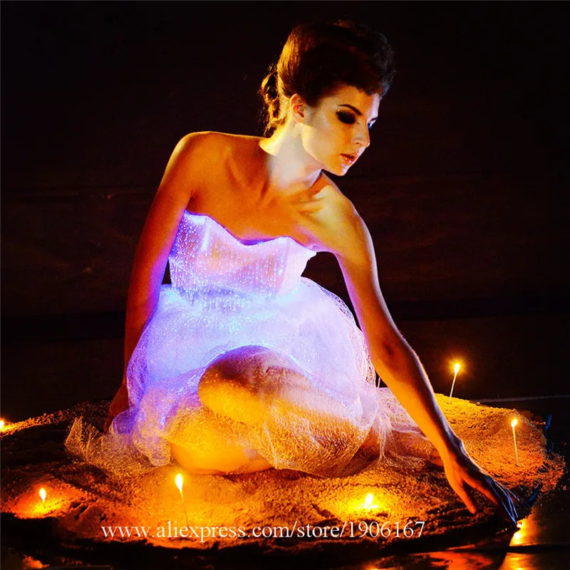 Светодиодное красочное светящееся вечернее платье музыкальный фестиваль