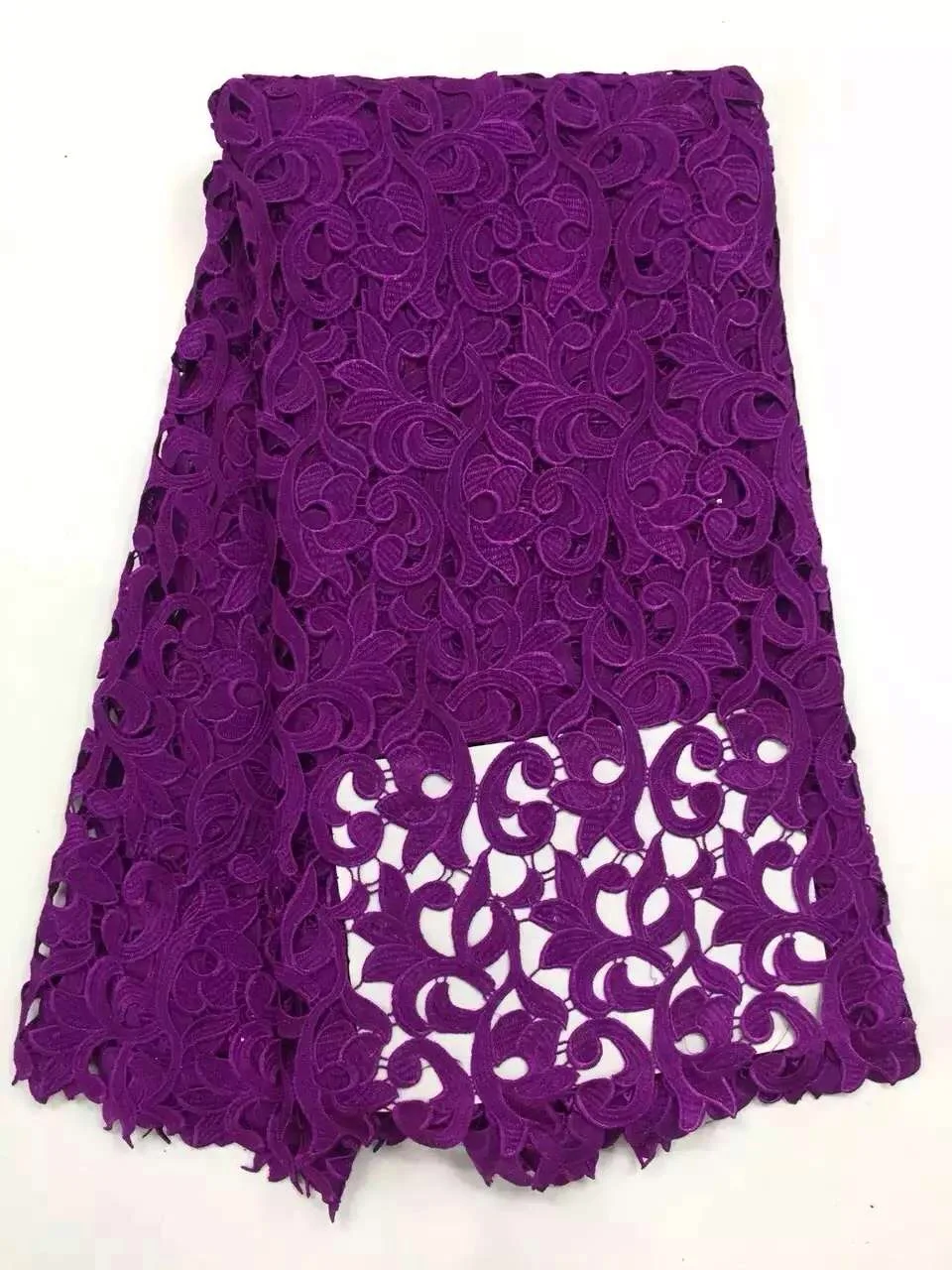 2017 Лидер продаж Африканский шнур кружева Королевский синий цвет Французский