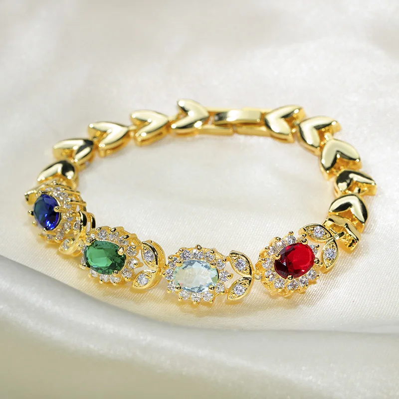 808 магазин изящный ювелирный Хрустальный Браслет Марокко модные классические