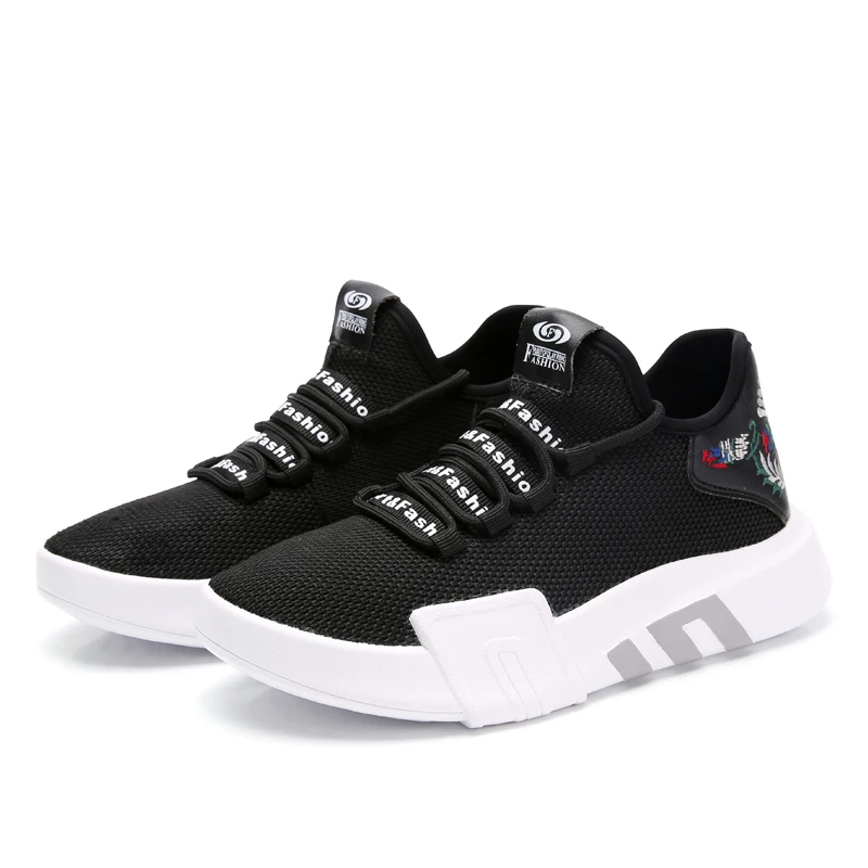 Женские кроссовки на плоской подошве Zapatillas Mujer Chaussures Femme белые дышащие