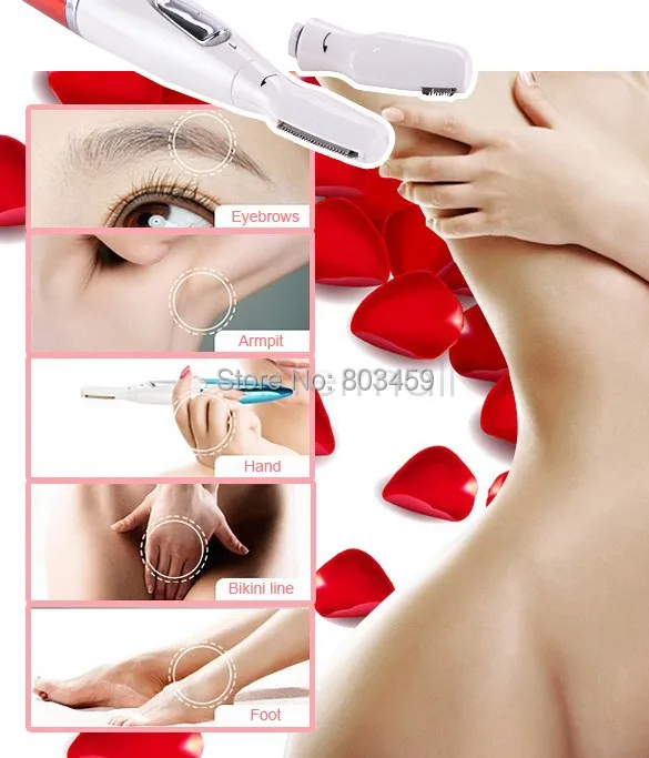Моющийся Женский мини триммер для бровей бритва удаления волос на лице и теле