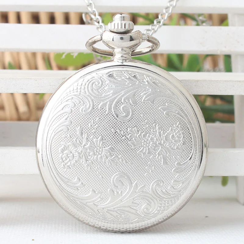 Европа новые Рождеством кварцевые карманные часы флип Рождественский подарок