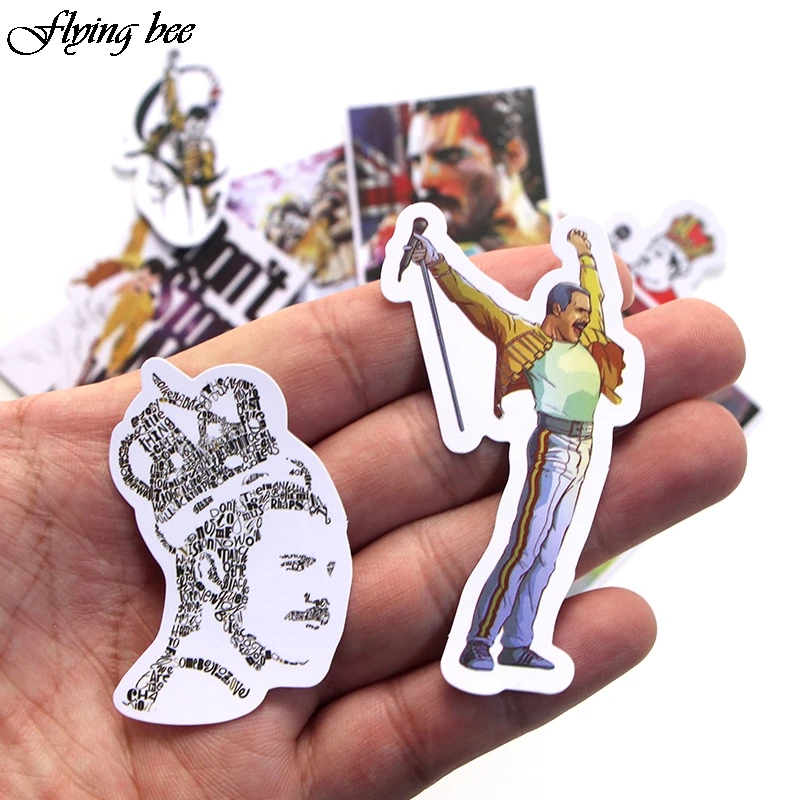 

20sets/lot (13pcs/set) Famous rock singer Waterproof Stickers for DIY Laptop Luggage Sticker Decoration Free Shipping X0001