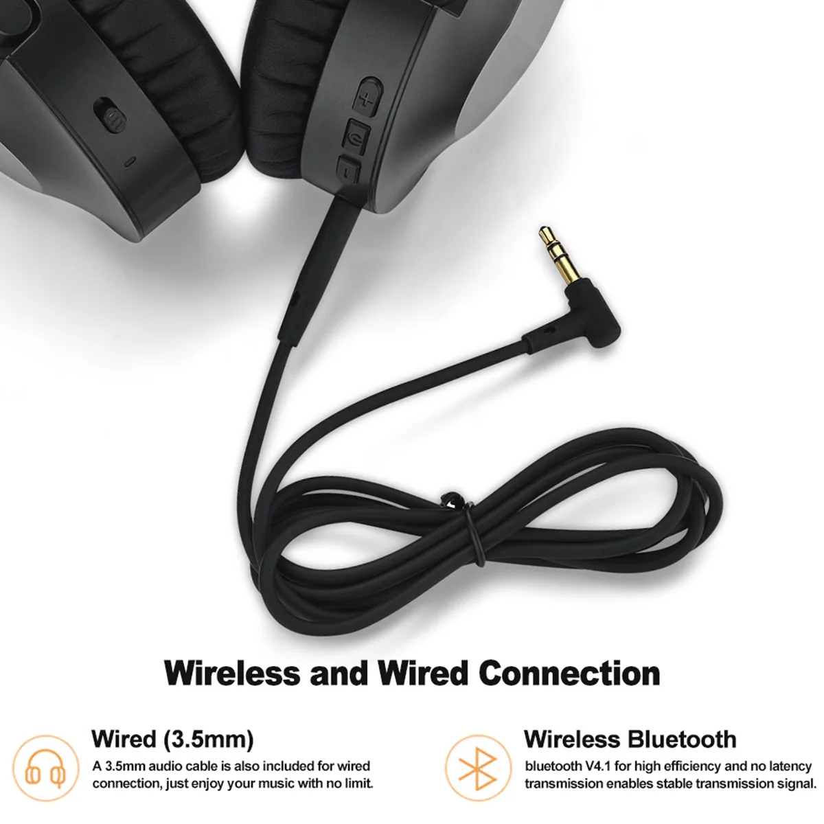 JRGK Bluetooth наушники гарнитура активный шумоподавление ANC над ухом глубокий бас