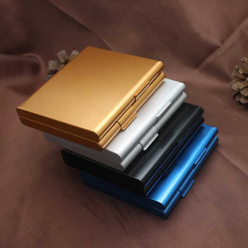 New Aluminum Cigarette Case Double Open Metal Holder Cigar Box Tobacco Pocket Storage Container Smoking Accessories | Дом и сад
