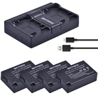 Batmax 4X LP-E17 LPE17 LP E17 батарея + USB двойное зарядное устройство для Canon EOS M3 M5 M6 Rebel T6i T6s T7i 750D 760D 8000D 77D Kiss X8i