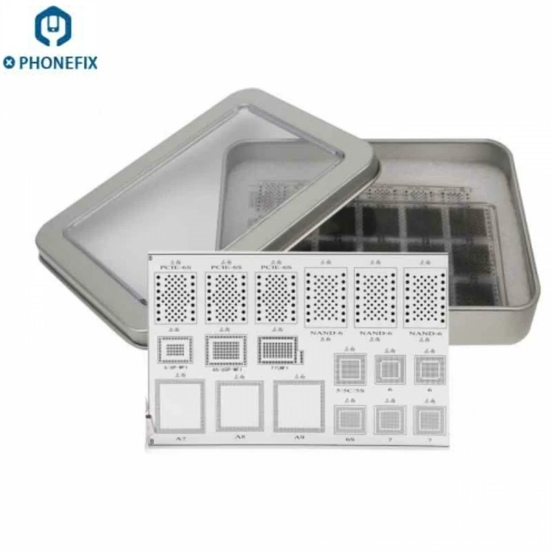 Зеленая УФ сварочная масляная сеть PHONEFIX для припоя iPhone NAND Flash Power Touch IC Chip Reballing