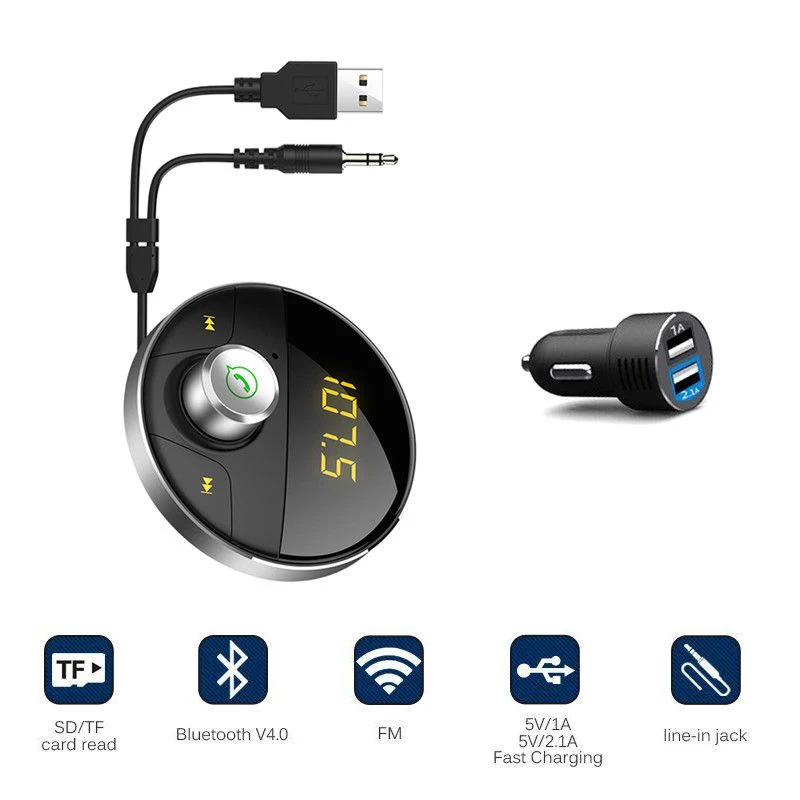 Handsfree AUX FM передатчик пусковая установка центр 3 5 мм Bluetooth автомобильный комплект