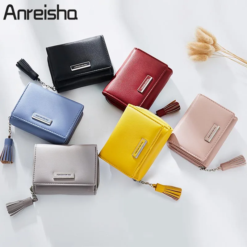 Anreisha 2019 Мини короткие бумажник для женщин женские из мягкой кожи кредитной