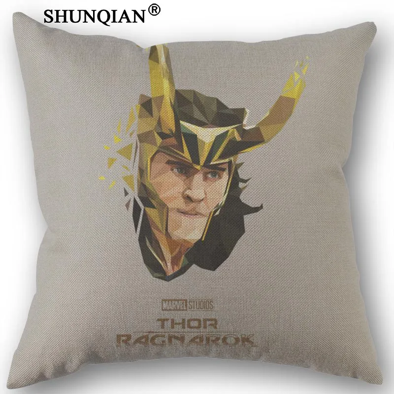 Изготовленный На Заказ Loki напечатанная наволочка из парусины размером 45*45 см одной стороны Свадебная декоративная наволочка из хлопка и льна, накидка для подушки
