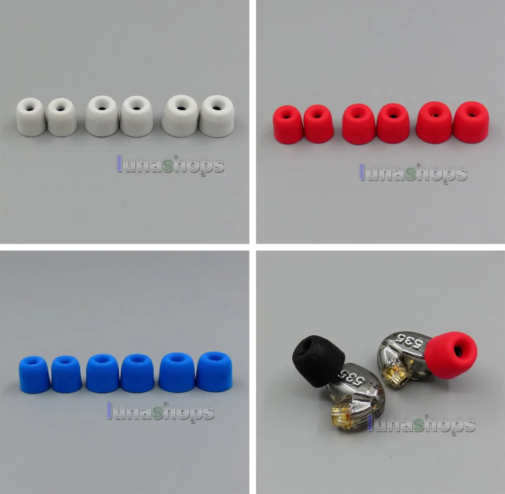 Наконечники из пены для наушников с пластиковой трубкой Shure se846 se535 se425 se315 se215 Se115
