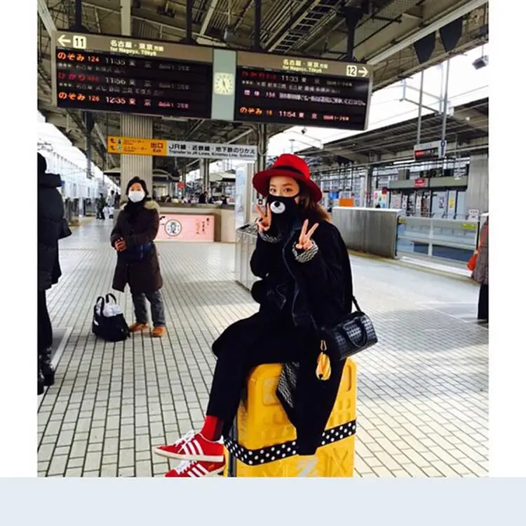 Новинка 2019 женская и Мужская Черная Пылезащитная хлопковая Милая аниме маска для