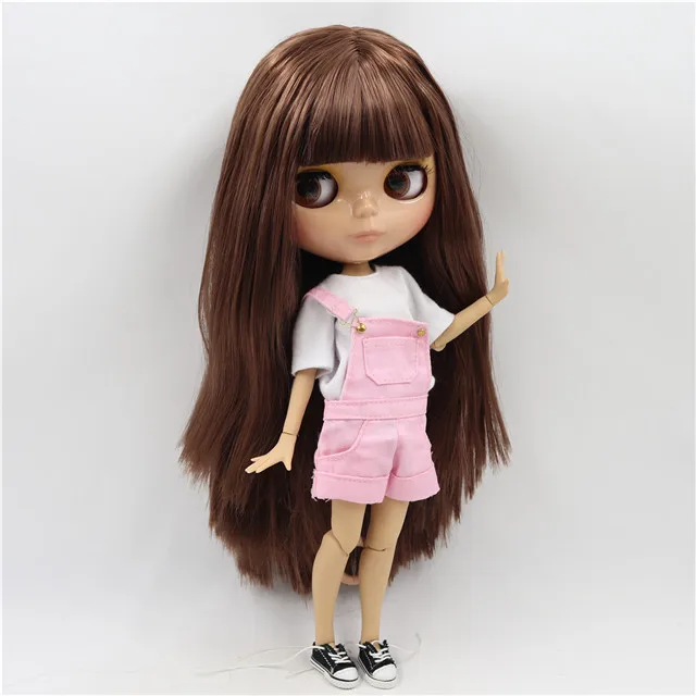doll clothes shoes Ледяные дни Фортуны завод blyth кукла супер черная кожа тон темная кожа короткие красные волосы тело 1/6 30 см BL1248 - Цвет: doll clothes shoes