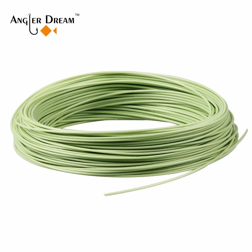 Fly Line WF1 2 3 4 5 6 7 8 9 10 WT 100FT цвет зеленый мох Вес вперед плавающая рыболовная