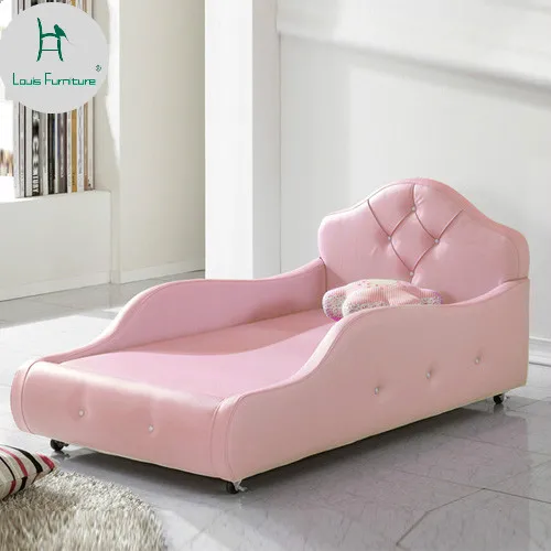 Детская кровать Louis Fashion с поручнем для одного человека мягкая - Цена: 30 567,79 руб.