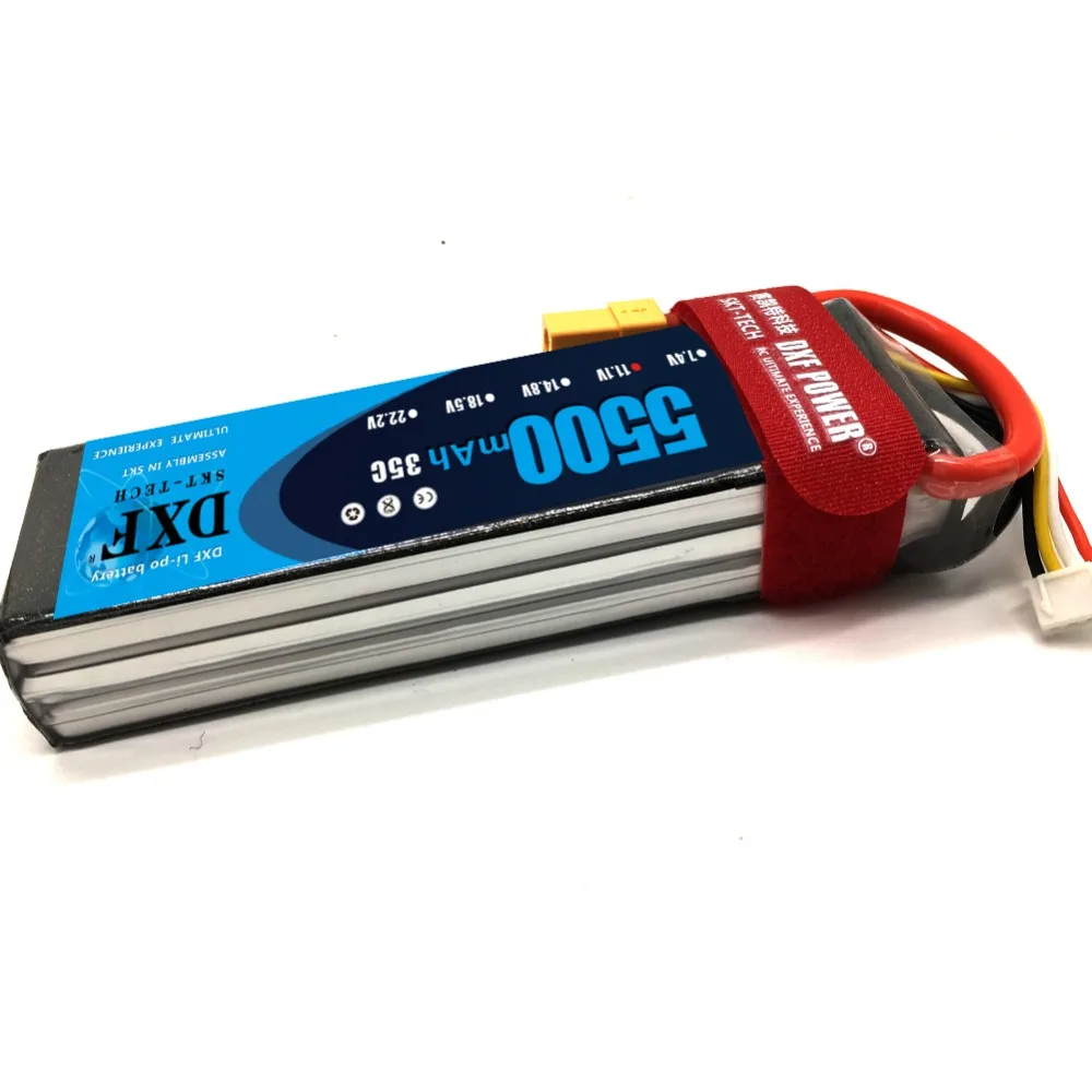 Аккумулятор DXF Lipo 11 в 5500 мАч 35C 3S MAX 60C T/XT60 LiPo для радиоуправляемого вертолета