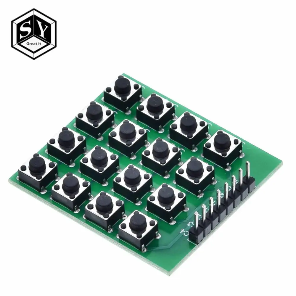 1 шт. 8pin 4*4 4x4 Матрица 16 клавиатура макетная плата модуль кнопок микроконтроллер