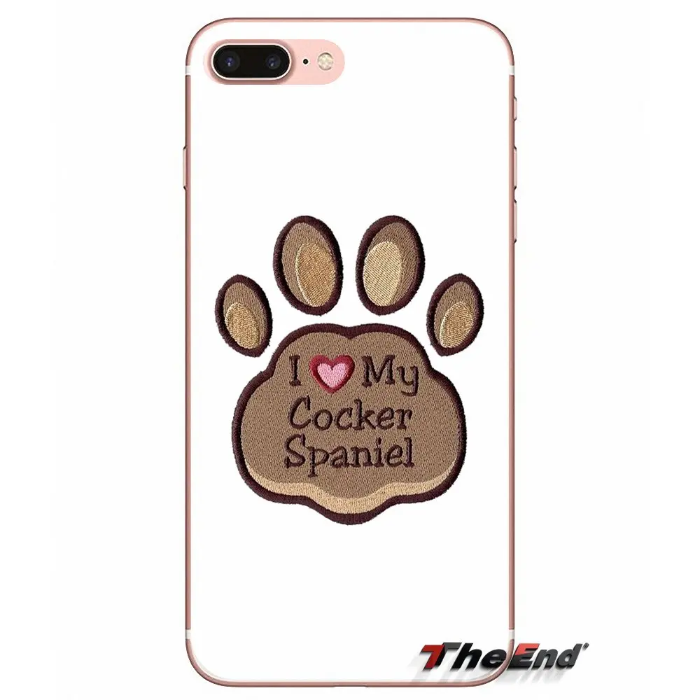 TPU чехол кавалер Кинг чарльз спаниель Собака Щенок для Apple iPhone X 4 4S 5 5S SE 5C 6 6s 7 8 плюс