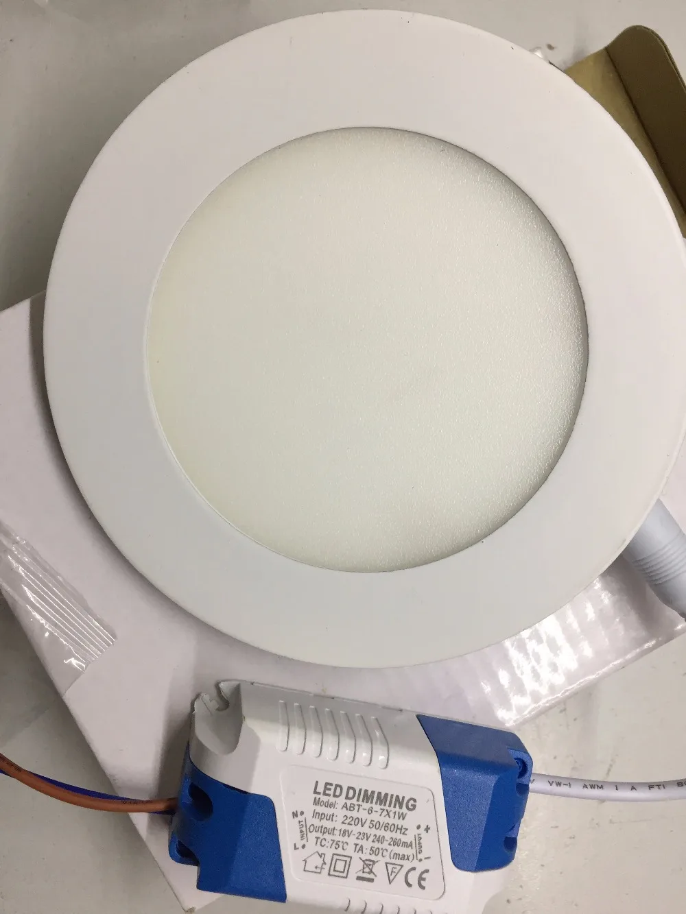 

Free Shipping 6W Round Recessed LED Panel Light Dimmable, Driver Included