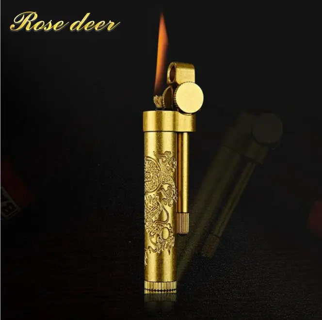 Ретро дизайн дыма старые зажигалки для бензина винтажные металлические