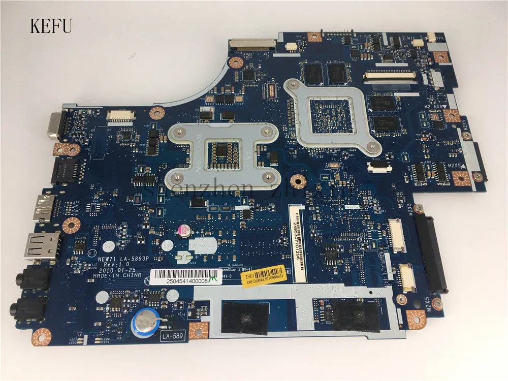 KEFU для ACER ASPIRE 5741 5741G 5742 5742G Laptoop материнская плата MBRAA02001 LA-5893P с GT320M графическая карта maninboard