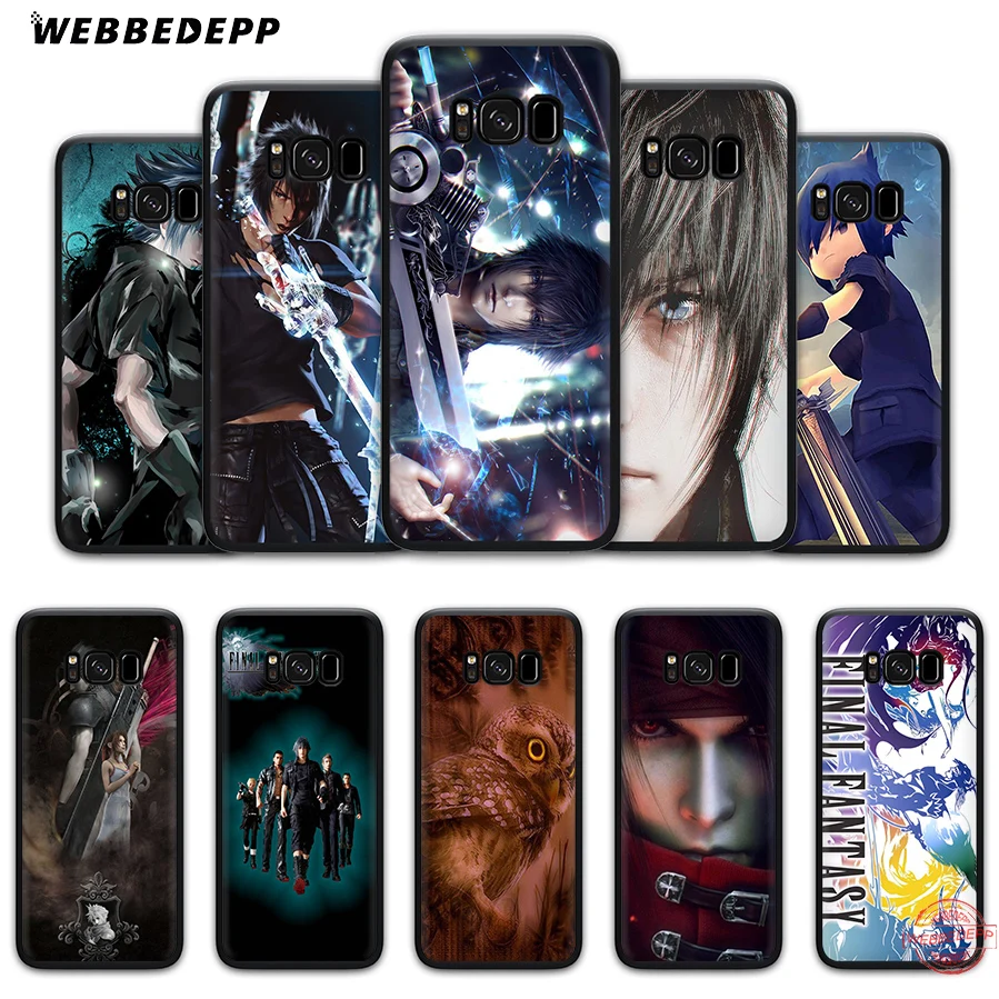 WEBBEDEPP Final Fantasy мягкий чехол для Samsung A6 A7 A8 A9 J6 2018 S6 S7 S8 S9 S10E S20 ультра Note 8 9 10 Lite Plus |