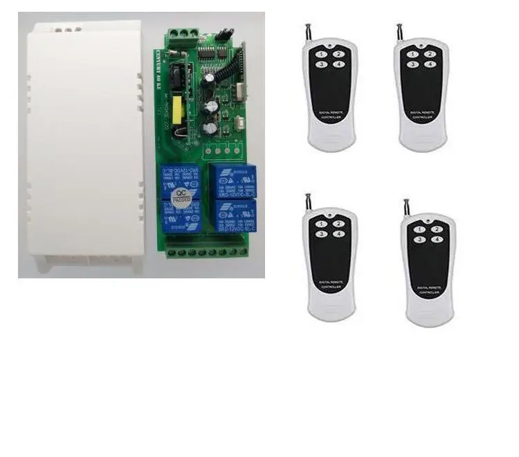 Универсальный Радиочастотный переключатель 433 МГц/315 на большие расстояния AC 85 В ~