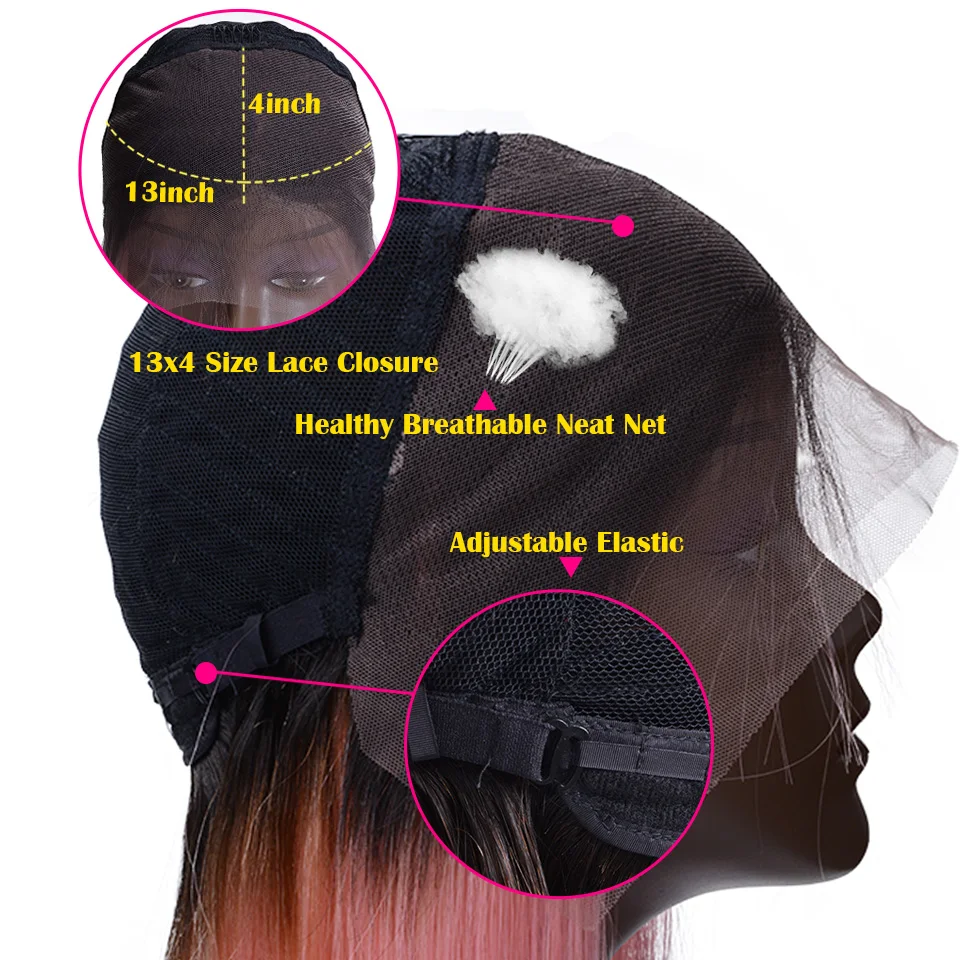 Короткий Боб человеческие волосы парик с Омбре парики из натуральных волос