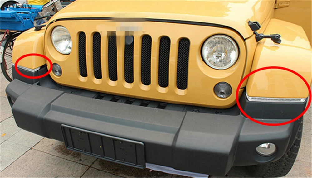 Автомобильная проблесковая 1 комплект светодиодный для Jeep Wrangler 2008 2009 2010 2012 2013 DRL дневные ходовые огни дневного света с сигнал поворота