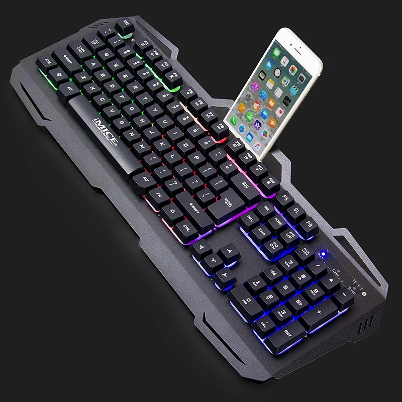 IMice 104 клавиш компьютерная игровая клавиатура Проводные usb-геймеры плавающая с