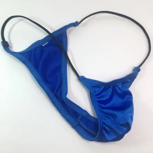Mens Micro Bikini String waist shiny satin knit nylon spandex G2069 Very Limit coverage |