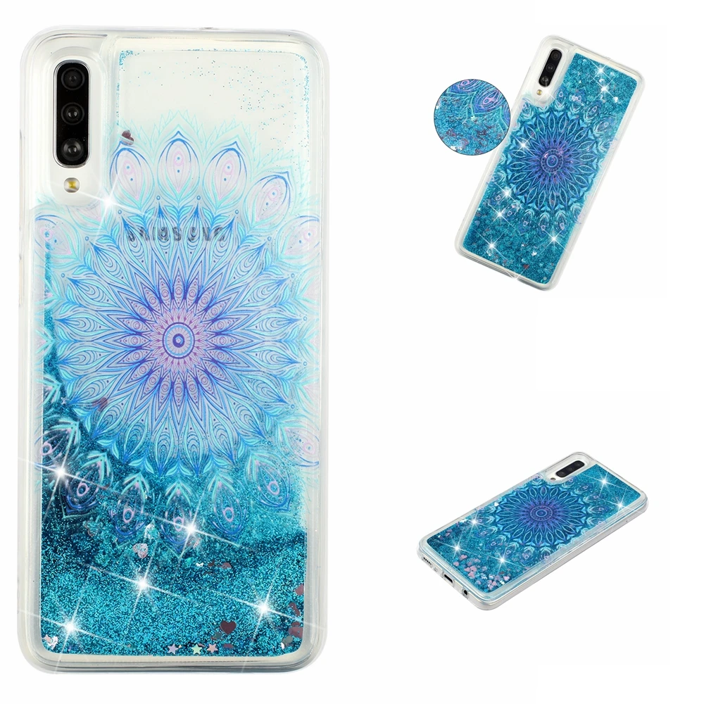 Блестящий чехол для samsung Galaxy A50, динамический жидкий зыбучий песок, чехол Galaxy A 50 SM-A505FN/DS SM-A505FM/DS, мягкий силиконовый чехол из ТПУ