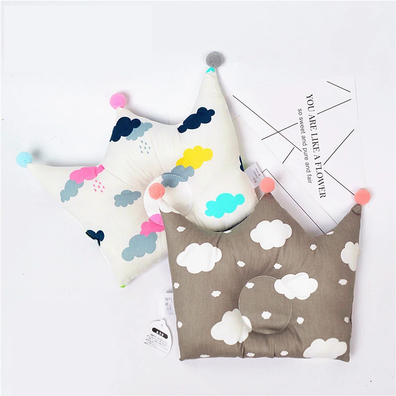 Новорожденный анти мигрень форма Подушка вогнутая Очаровательная мультфильм