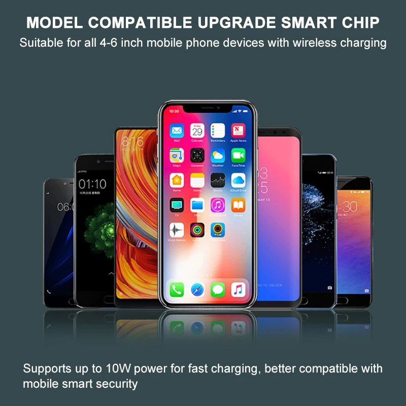 Ци беспроводное автомобильное зарядное устройство для iPhone XS Max Samsung S9 просо MIX 2S Huawei Mate 20 Pro RS