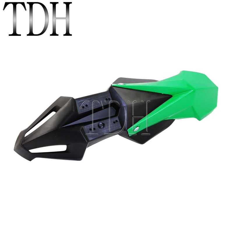 Universal Motorcycle Green Front Fender Supermoto Motocross Enduro Dirt Bike Off Road Mudguard For Kawasaki KLX KX 100 250F 450F |