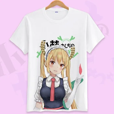28 Аниме Kobayashi-san Chi No Maid футболка с изображением дракона Maid Kanna Kamui Toru футболки для косплея мужские и женские футболки с короткими рукавами - Цвет: 28