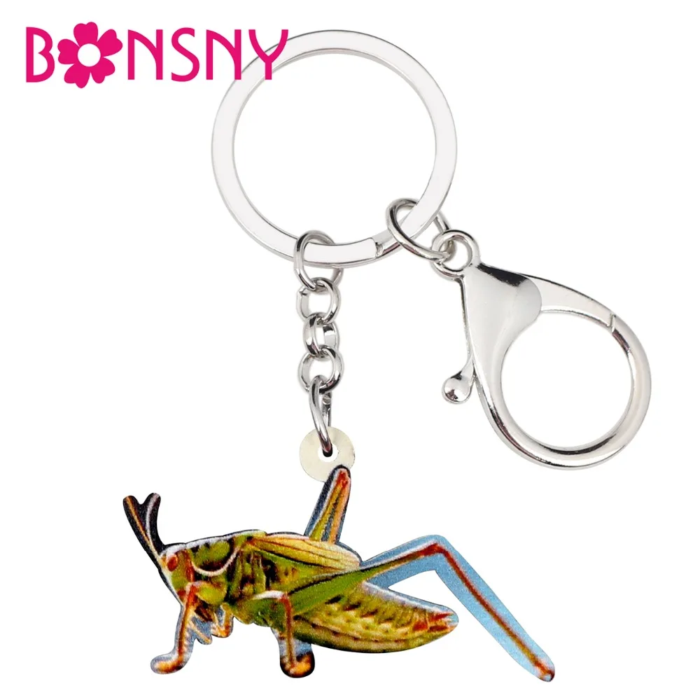 Bonsny акриловый брелок с аниме мантисом дьяволом лошадью держатель ювелирное