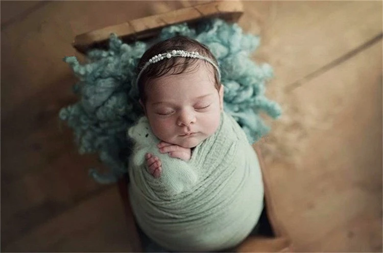 180*40 см стрейч детские фото обертывания одеяло хлопок новорожденных фотографии ткань аксессуары пеленать