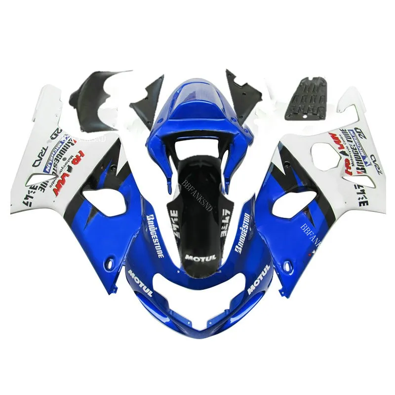 Обтекатель обтекатель 100% Fit сине белый для фотолампы GSXR1000 GSX R1000 GSXR 1000 K2 K1 00 01 02 2000