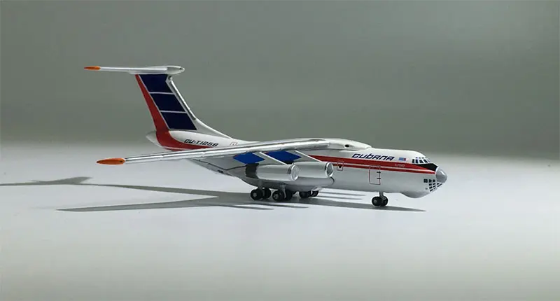 1:500 Аэрофлота Илюшин IL-76 CU-T1258 Кубана Российская авиакомпания металлическая шкала статическая Изысканная имитация Игрушечная модель самолета