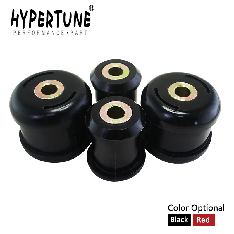 Hypertune - Front Lower Control Arm Bushings FOR Honda Civic 01-05 FOR Acura RSX 02-06 Polyurethane BLACK,RED HT-CAB02