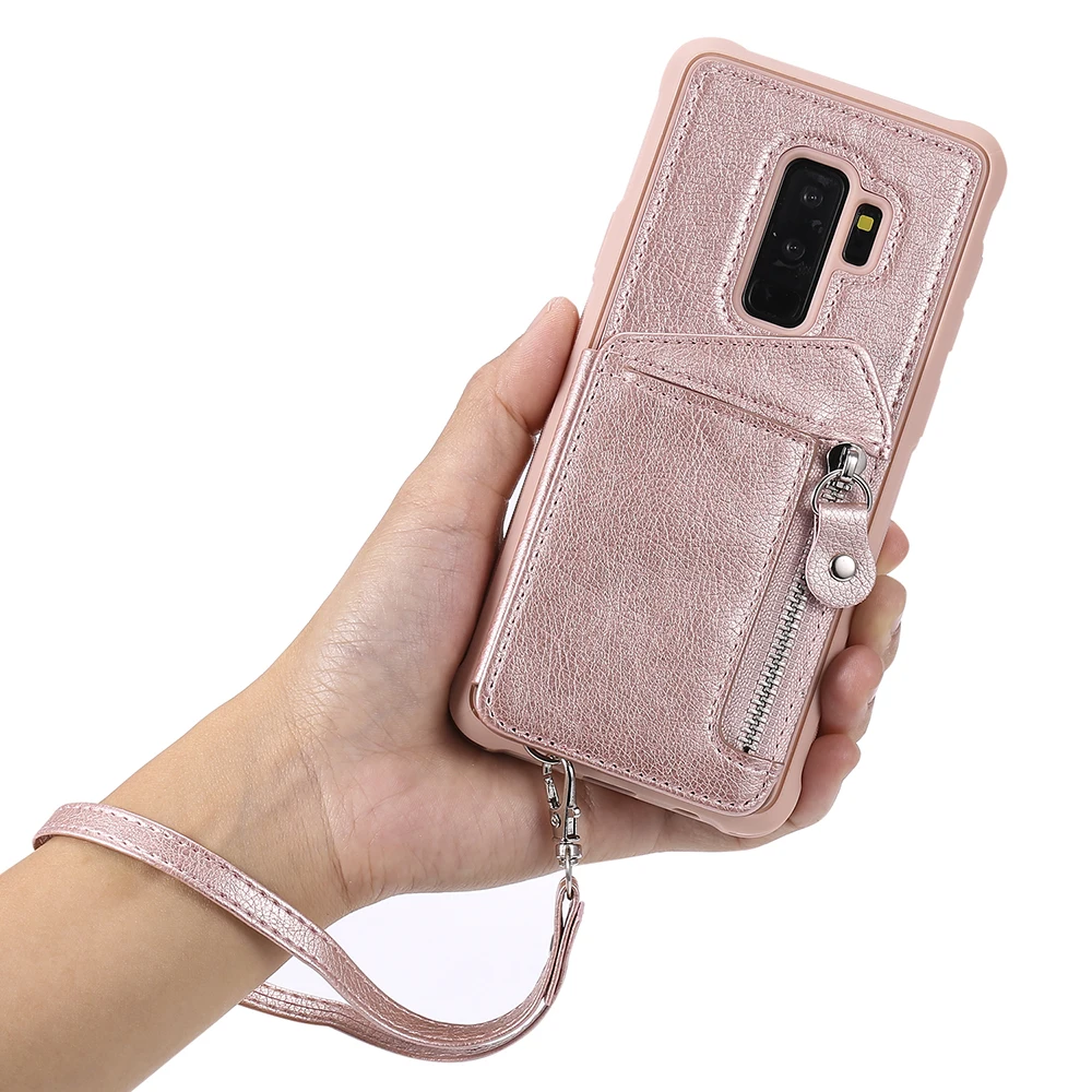 Кожаный флип-чехол на молнии для samsung Galaxy S10 Plus S10+ s 10 s10e S9 S8 Plus, чехол-бумажник для карт, чехол для samsung S10plus Note 9