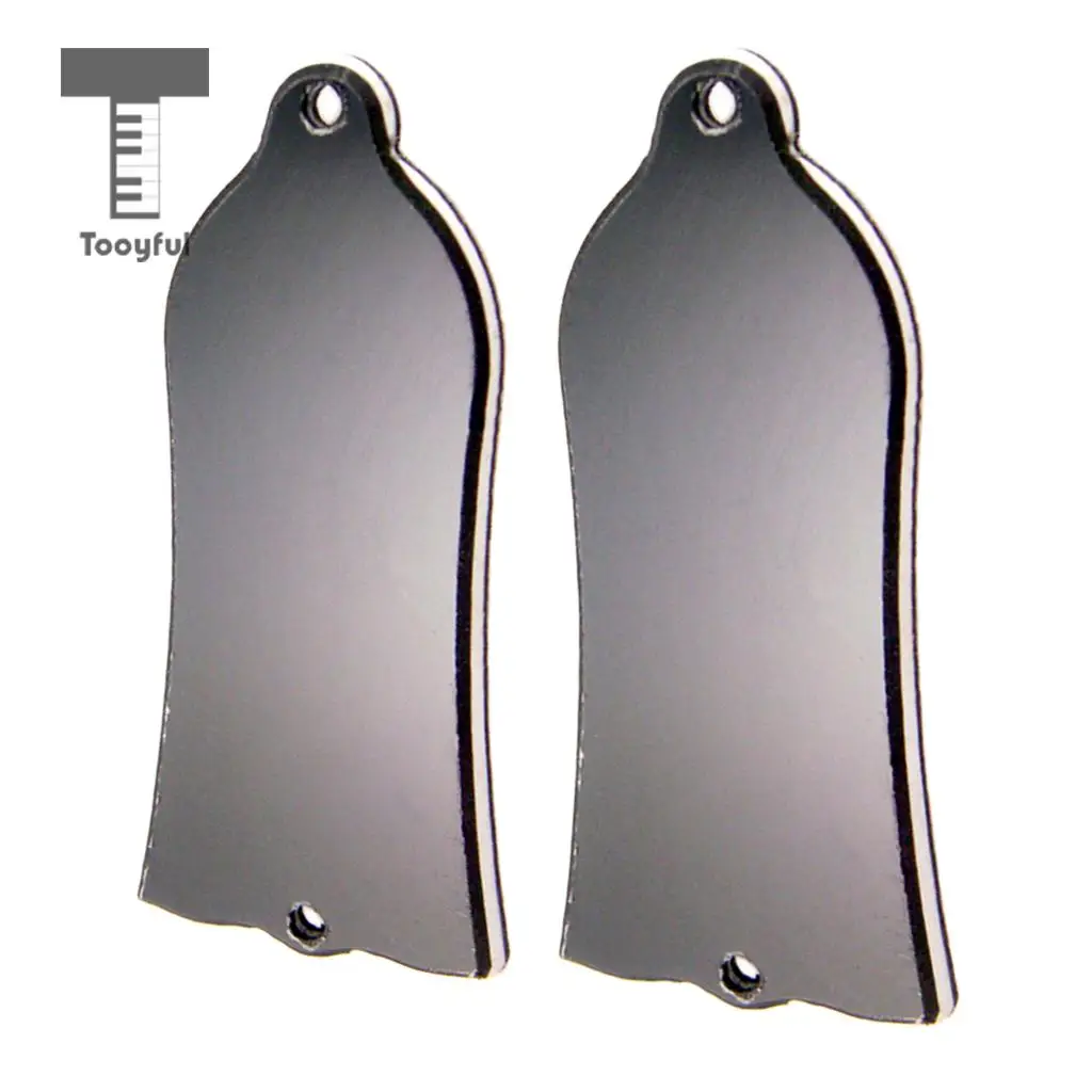

Tooyful 2PCS Guitar 2 hole Truss Rod Cover Plates for Electric Guitar Accessories Durable Black