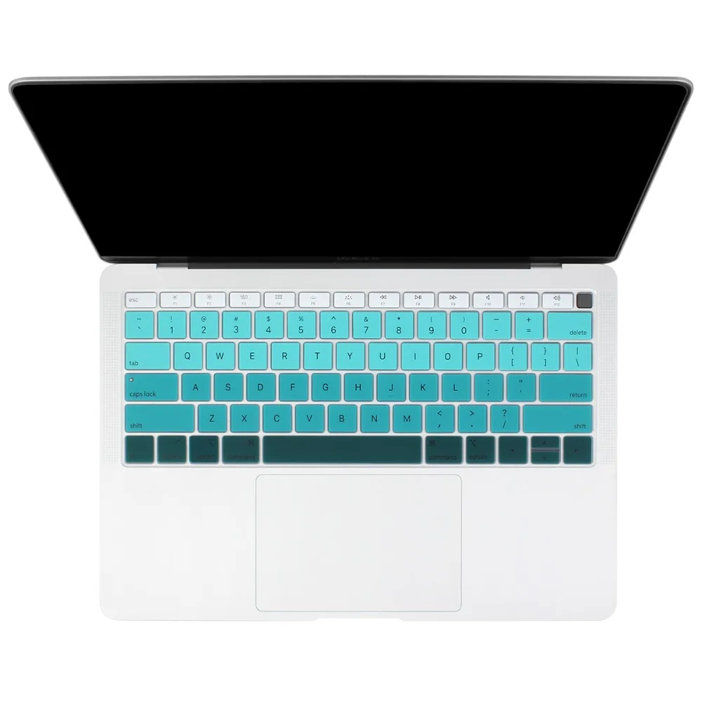 Силиконовый чехол-клавиатура для нового Macbook Air 13 13," с дисплеем retina& Touch ID модель A1932 Senerity синий в однотонный розовый