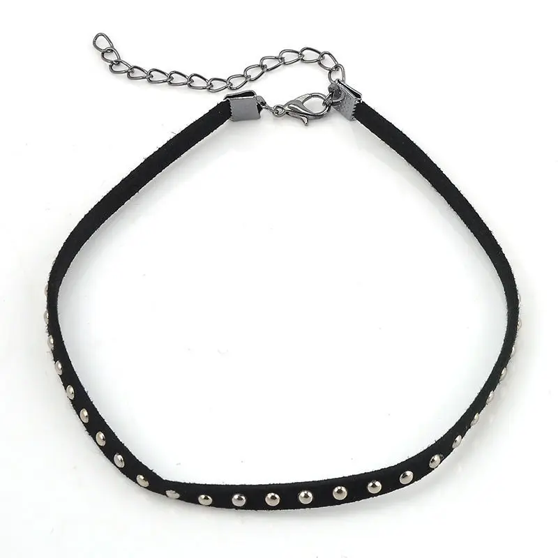 Бесплатная доставка готическое ювелирное ожерелье из заклепок Женские