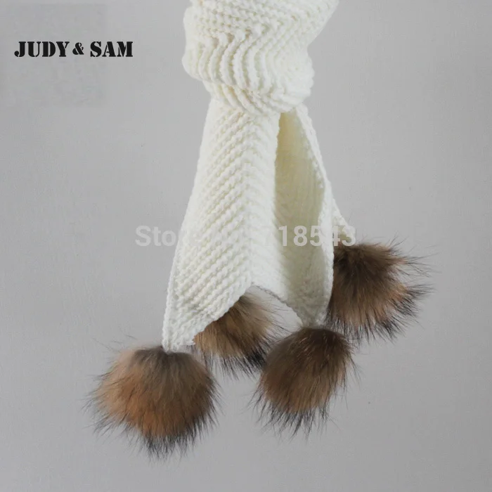 женский элегантный зимний шарф с меховыми помпономи|scarf muslim|scarf skullscarf |