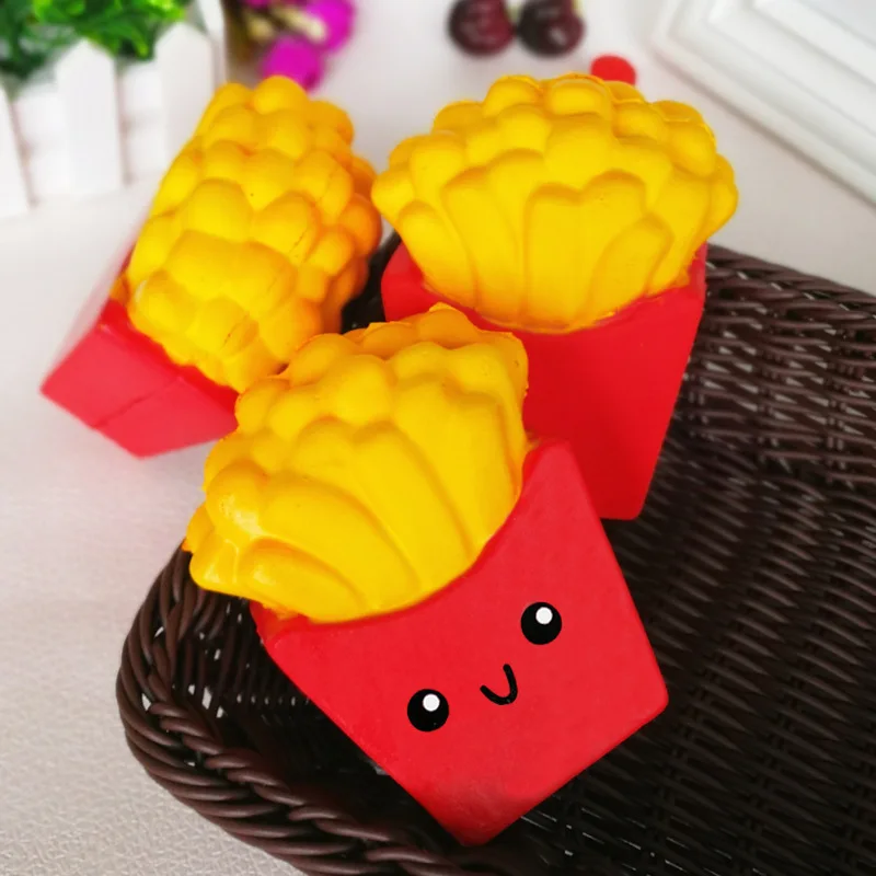 ПУ медленно отскакивающие игрушки Моделирование картофель фри детская игрушка